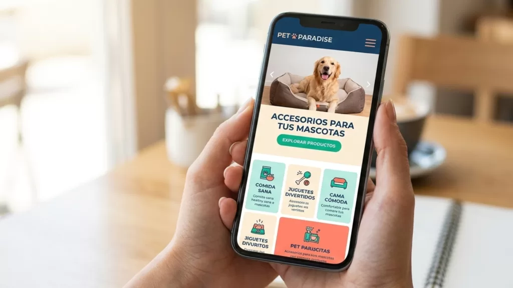 sitio web optimizado para móviles 