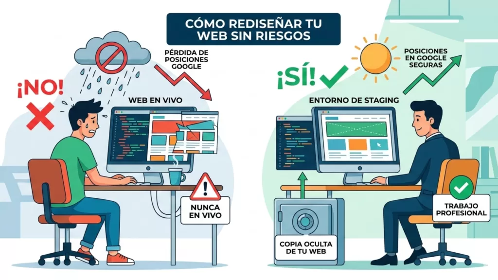 ¿Cómo rediseñar mi web sin perder posiciones en Google?